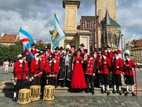 Een grote delegatie van ons Gilde nam deel aan de Folkloredagen te Praag